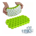 Lime Green Silicone Honeycomb Ice Cube Tray - 36 Small Ice Cubes