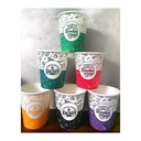 50 Disposable 7 oz Paper Coffee Cups with Inspirational Designs - Cafe & Coffee Shop Supplies