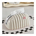Elegant Accordion-Design Tissue Box Cover - Stylish Home Decor for Coffee Table or Vanity