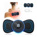 Rechargeable Wireless Back Massager with 6 Massage Modes and 18 Intensity Levels - Neck, Shoulder, and Back Pain Relief