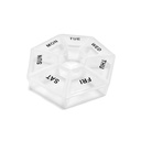 7-Day Weekly Pill Organizer - Clear Plastic Medication & Vitamin Case for Travel, Work, and Home Use