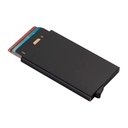 Slim Black Aluminum Metal Credit Card Holder Wallet - RFID Blocking Minimalist Wallet for Men and Women