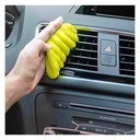 Lime Green Car Cleaning Gel - 1-Pack Auto Interior Detailing Putty for Dashboard, Vents & Cup Holders