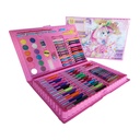 Ultimate 86-Piece Art Set for Kids: Pink Carry Case with Crayons, Markers, Colored Pencils, Watercolor Paints & More!