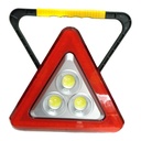 Portable Triple LED Warning Triangle Safety Light with Integrated Handle