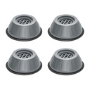 4-Pack Anti-Vibration Washer and Refrigerator Pads - Heavy-Duty Appliance Risers with Suction Cups for Noise Reduction and Floor Protection