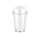 Clear Plastic Cups with Domed Lids - 50-Pack for Parties, Events, and Businesses
