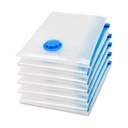 5-Pack Space-Saving Vacuum Storage Bags with Pump - Reusable Clothes Storage for Closet Organization