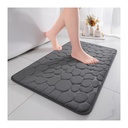 Luxurious Memory Foam Bath Mat with Pebble Design - Super Absorbent, Non-Slip Bathroom Rug for Comfort and Safety - Machine Washable