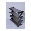 Space-Saving 4-Tier Z-Shaped Shoe Rack Organizer for Entryway, Closet, or Bedroom