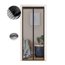 Magnetic Fly Screen Door - Hands-Free Insect Screen for Doors, Self-Closing Mesh Curtain with Strong Magnets, Easy Installation, Black