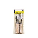 5-Piece Artist Palette Knife Set with Wooden Handles - Professional Painting Tools for Acrylic, Oil, and Watercolour