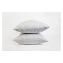 Luxury Striped Pillowcase Set - 2 Pack - Elegant Hotel-Quality Bedding - Soft & Smooth - Off-White