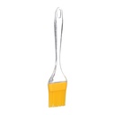 Yellow Silicone Basting Brush with Clear Acrylic Handle - Perfect for Baking, Grilling, and Cooking
