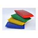 4-Pack Colorful Non-Scratch Kitchen Scrubbers with Embedded Metal for Heavy-Duty Cleaning