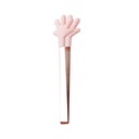Adorable Pink Hand-Shaped Silicone-Tipped Serving Tongs - Perfect for Appetizers, Desserts, and More!