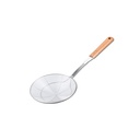 Stainless Steel Noodle Spider Strainer with Bamboo Handle - Kitchen Pasta Skimmer for Cooking and Serving