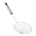 Stainless Steel Skimmer Spoon - 15cm Mesh Strainer with Long Handle for Kitchen Cooking
