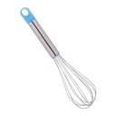Stainless Steel Whisk with Ergonomic Light Blue Handle - Perfect for Baking, Cooking, and Mixing