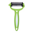 3-in-1 Vegetable Peeler with Ergonomic Green and White Handle – Efficient Kitchen Tool for Fruits and Vegetables