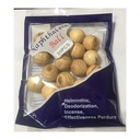 20 Pack Natural Wood Naphthalene Moth Balls for Closet, Drawer, and Home Deodorization